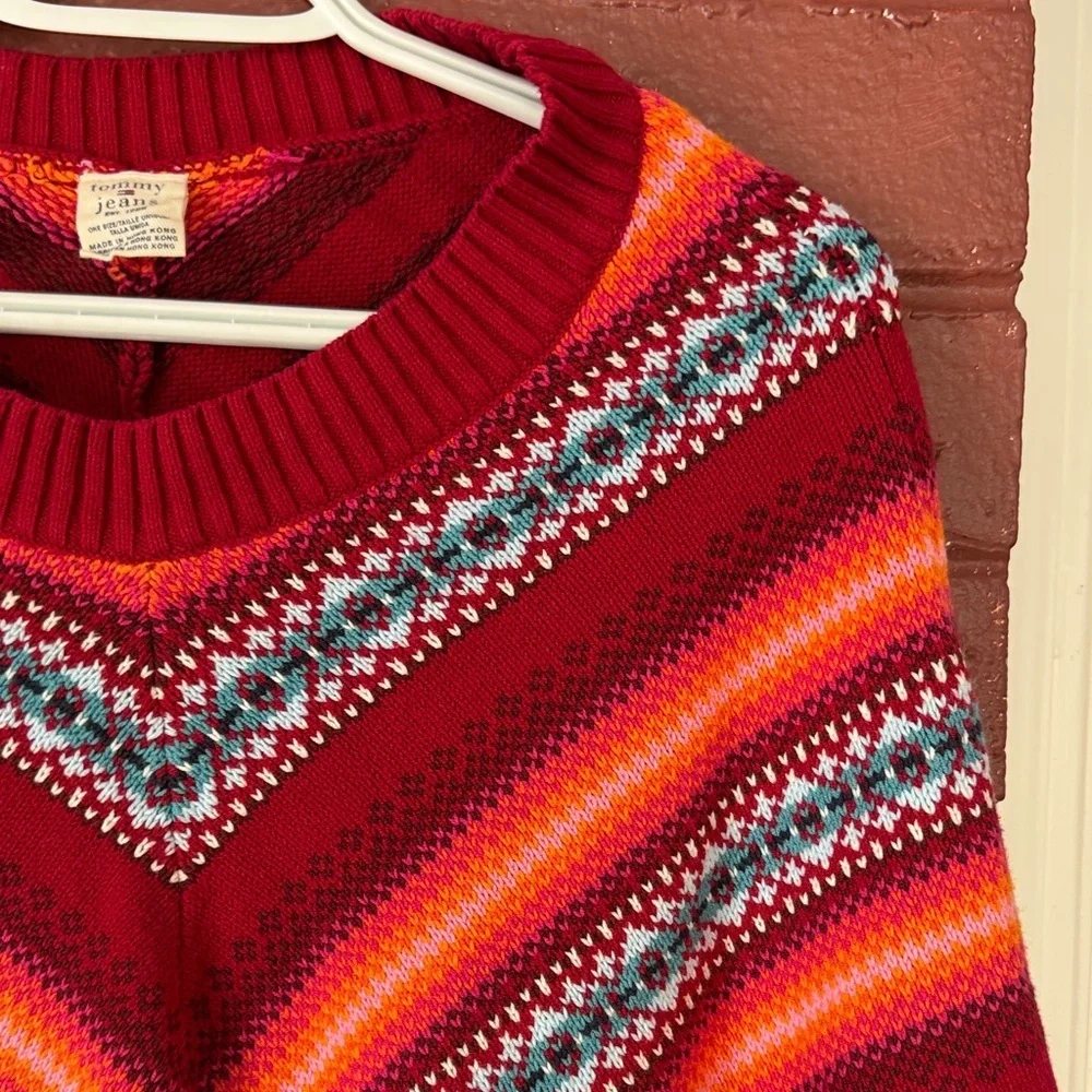 Tommy Hilfiger Kid’s Multicolor Chevron Poncho